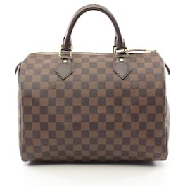 Louis Vuitton-Louis Vuitton Speedy 30 Handbag-Brown,Damier ebene