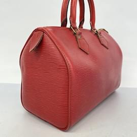Louis Vuitton-Louis Vuitton Epi Speedy 25 Handbag-Red