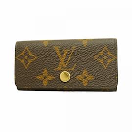 Louis Vuitton-Louis Vuitton Monogram Multicle 4 Key Case-Brown,Blue