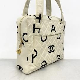 Chanel-Chanel White Handbag-White