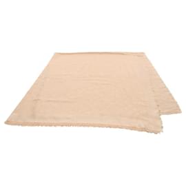 Louis Vuitton-Louis Vuitton Beige Silk Wool Shawl-Beige