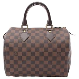 Louis Vuitton-Louis Vuitton Speedy 25 Handbag-Brown,Damier ebene