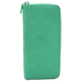 Louis Vuitton-Louis Vuitton Green Taurillon Leather Long Wallet-Green