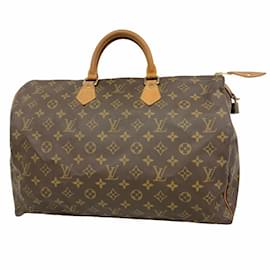 Louis Vuitton-Louis Vuitton Monogram Speedy 40 Handbag-Brown