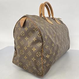 Louis Vuitton-Louis Vuitton Monogram Speedy 40 Handbag-Brown