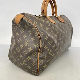 Louis Vuitton-Louis Vuitton Monogram Speedy 40 Handbag-Brown
