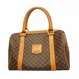 Céline-Celine Macadam Brown Handbag-Brown