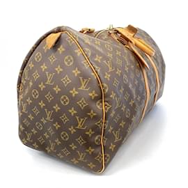 Louis Vuitton-Louis Vuitton Monogram Keepall 55 Boston Bag-Brown