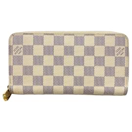 Louis Vuitton-Louis Vuitton Long Wallet Damier Azur Zippy N41660-White