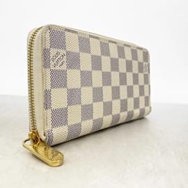 Louis Vuitton-Louis Vuitton Long Wallet Damier Azur Zippy N41660-White