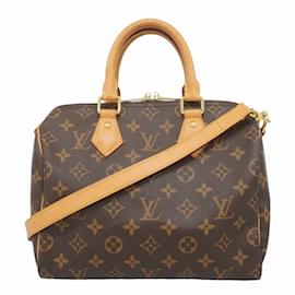 Louis Vuitton-Louis Vuitton Monogram Speedy Bandouliere 25 Handbag-Brown