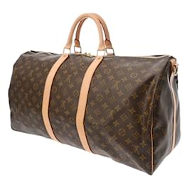 Louis Vuitton-Louis Vuitton Monogram Keepall Bandouliere 55-Brown