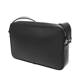 Céline-Celine Black Leather Shoulder Bag-Black