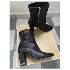 Michael Kors-Bottines en cuir-Noir