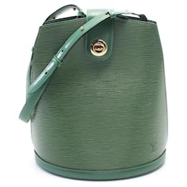 Louis Vuitton-Louis Vuitton Cluny Epi Borneo Green Shoulder Bag-Other,Green