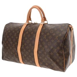 Louis Vuitton-Louis Vuitton Monogram Keepall Bandouliere 50-Brown