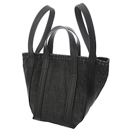 Balenciaga-Sac à main en cuir denim noir Balenciaga Everyday XS-Noir