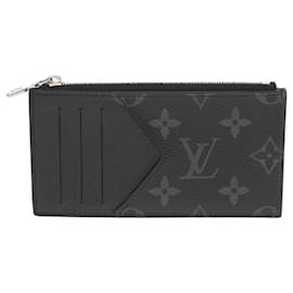 Louis Vuitton-Louis Vuitton Taiga Rama Eclipse Coin Card Holder-Black