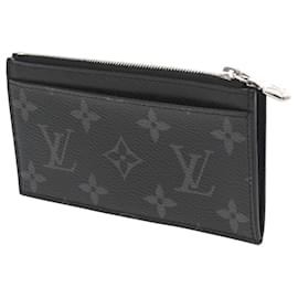 Louis Vuitton-Louis Vuitton Taiga Rama Eclipse Coin Card Holder-Black