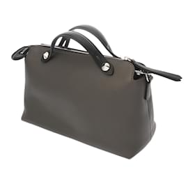 Fendi-Fendi By the Way Medium Greige Shoulder Bag-Grey