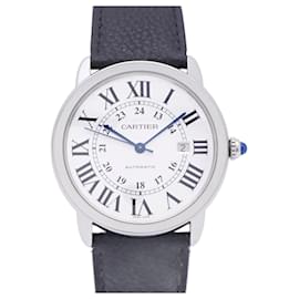 Cartier-Cartier Ronde Solo XL Automatic Wristwatch-Black,Silvery
