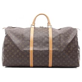 Louis Vuitton-Louis Vuitton Keepall 60 Monogram Boston Bag-Brown,Monogram