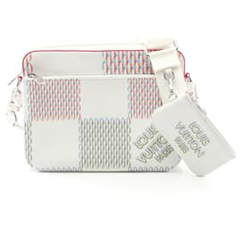 Louis Vuitton-Louis Vuitton Trio Shoulder Bag-White,Multiple colors