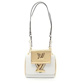 Louis Vuitton-Louis Vuitton Twist PM & Twisty Epi Shoulder Bag-White,Golden
