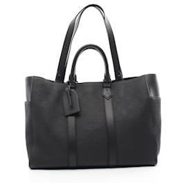 Louis Vuitton-Louis Vuitton Sac Plat 24H Monogram Taurillon Tote Bag-Black