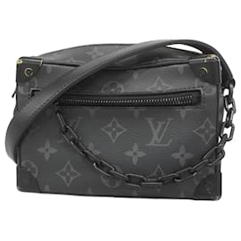 Louis Vuitton-Louis Vuitton Monogram Eclipse Mini Soft Trunk Shoulder Bag-Black