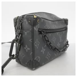 Louis Vuitton-Louis Vuitton Monogram Eclipse Mini Soft Trunk Shoulder Bag-Black