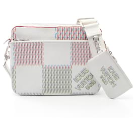 Louis Vuitton-Louis Vuitton Trio Shoulder Bag-White,Multiple colors