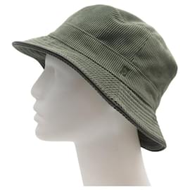 Hermès-NEW HERMES GREEN VELVET BOB HAT SIZE 56-Green