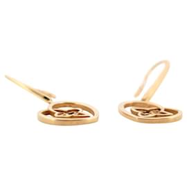 Louis Vuitton-LOUIS VUITTON IDYLLE BLOSSOM HEART YELLOW GOLD 18K EARRING-Golden