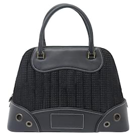 Christian Dior-NEW VINTAGE CHRISTIAN DIOR CADILLAC MONTAIGNE BOWLING HAND BAG-Black