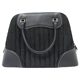 Christian Dior-NEW VINTAGE CHRISTIAN DIOR CADILLAC MONTAIGNE BOWLING HAND BAG-Black