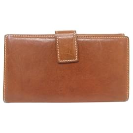 Christian Dior-CHRISTIAN DIOR SADDLE CAMEL LEATHER WALLET-Camel