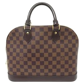 Louis Vuitton-NEW LOUIS VUITTON ALMA PM DAMIER EBENE N53151 HAND BAG PURSE-Brown