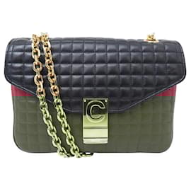 Céline-NINE CELINE C BAG 187253 IN BICOLORED LEATHER SHOULDER BAG-Other