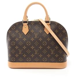 Louis Vuitton-Louis Vuitton Alma Handbag Monogram Brown-Brown