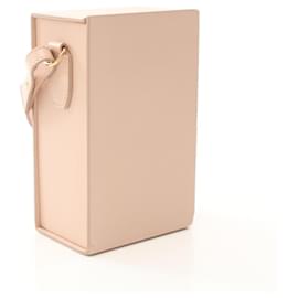 Fendi-Fendi Leather Box Shoulder Bag Pink-Pink