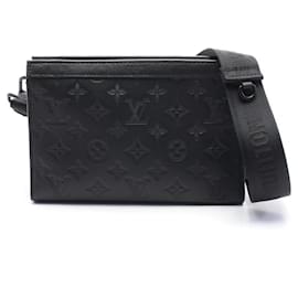 Louis Vuitton-Louis Vuitton Gaston Wearable Wallet Shoulder Bag Black-Black