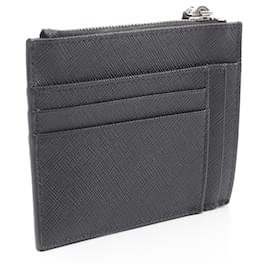 Prada-Prada Saffiano Leather Coin Case-Black