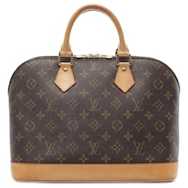 Louis Vuitton-Louis Vuitton Alma PM Handbag Monogram Brown-Brown