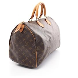 Louis Vuitton-Louis Vuitton Monogram Speedy 35 Handbag-Brown