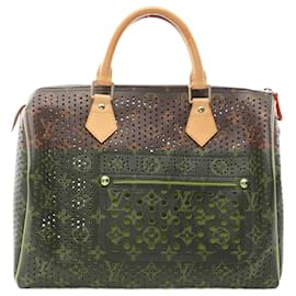 Louis Vuitton-Louis Vuitton Monogram Perfo Speedy 30 Handbag-Brown