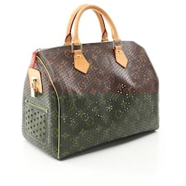 Louis Vuitton-Louis Vuitton Monogram Perfo Speedy 30 Handbag-Brown