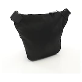 Prada-Prada Re-Nylon Leather Shoulder Bag-Black