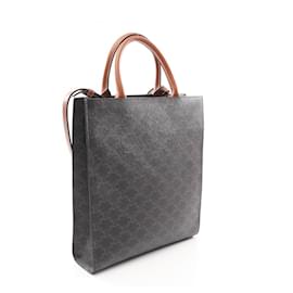 Céline-Celine Small Vertical Cabas Triomphe Tote Bag-Black