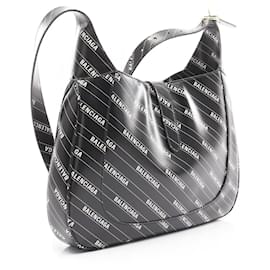 Balenciaga-Sac à bandoulière en cuir Balenciaga x Gucci Hacker Jackie 1961-Noir